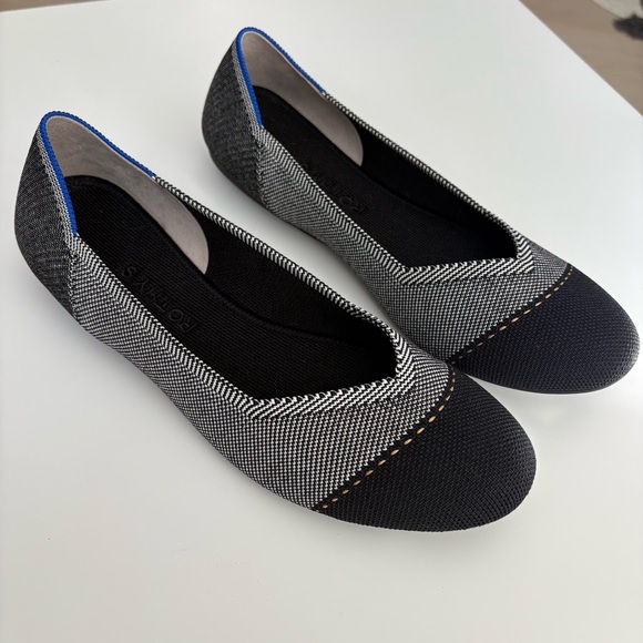 Rothy's Shoes - Rothy’s Women's Flats, Size 10 Gray/Black